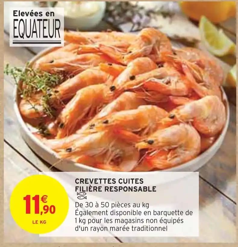CREVETTES CUITES FILIÈRE RESPONSABLE