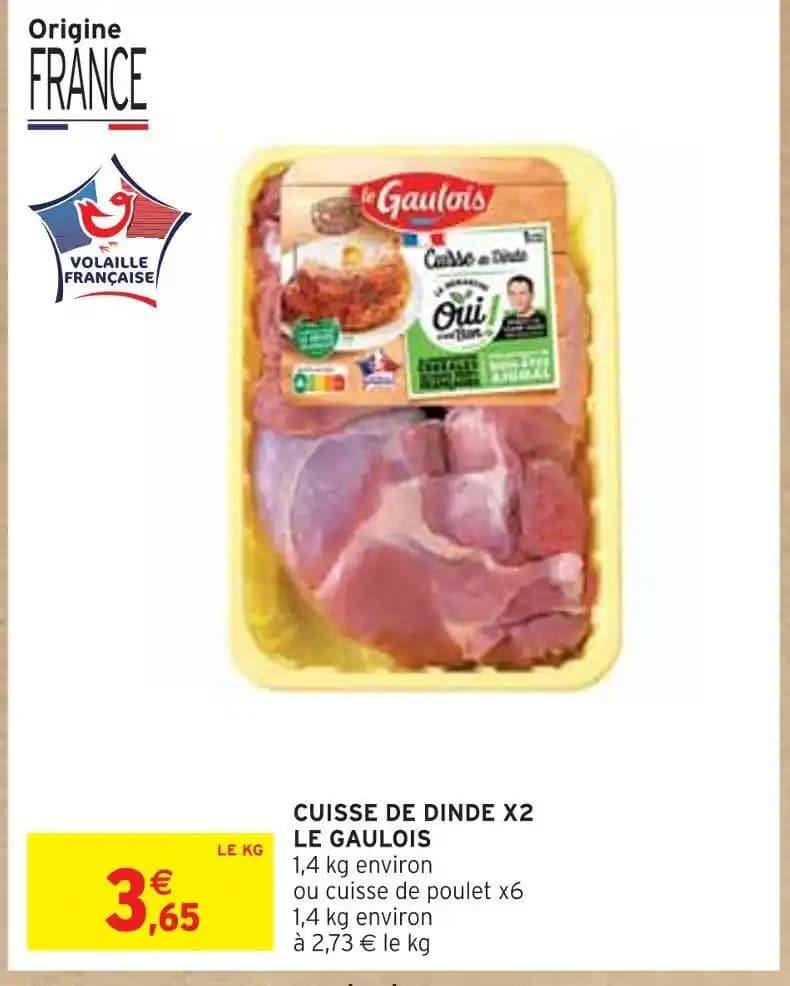 LE GAULOIS CUISSE DE DINDE X2