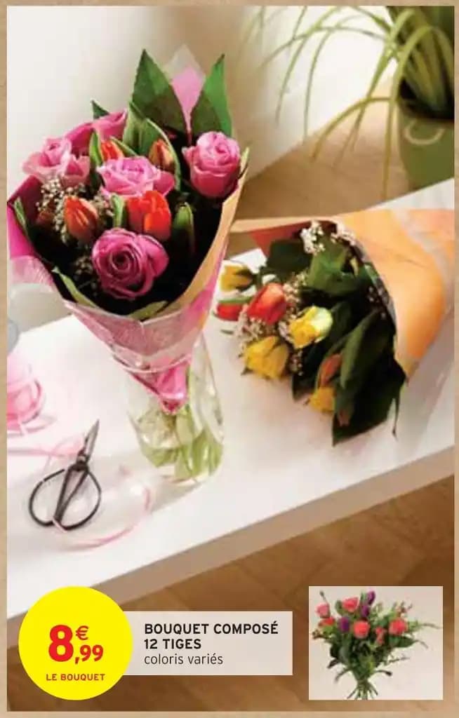 BOUQUET COMPOSÉ 12 TIGES