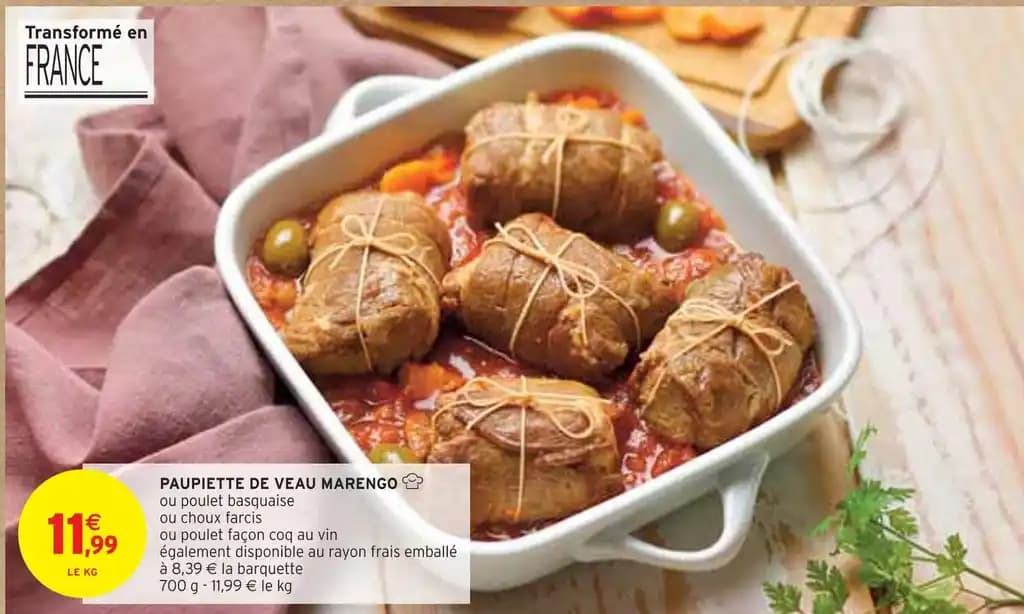 PAUPIETTE DE VEAU MARENGO