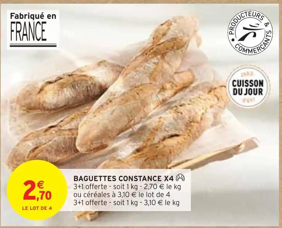 BAGUETTES CONSTANCE X4