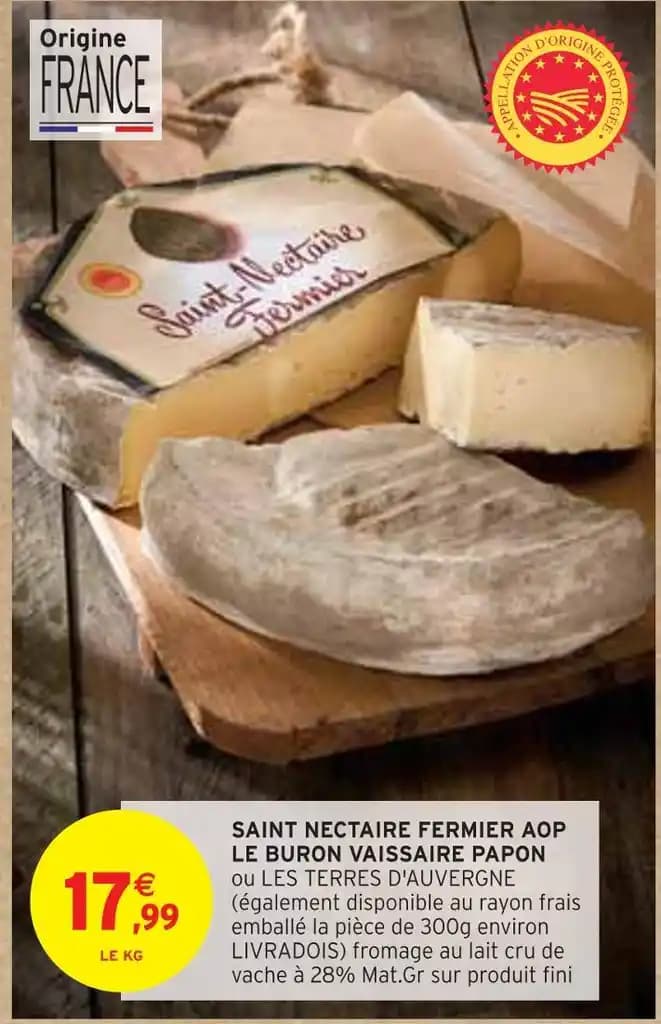 VAISSAIRE PAPON SAINT NECTAIRE FERMIER AOP LE BURON