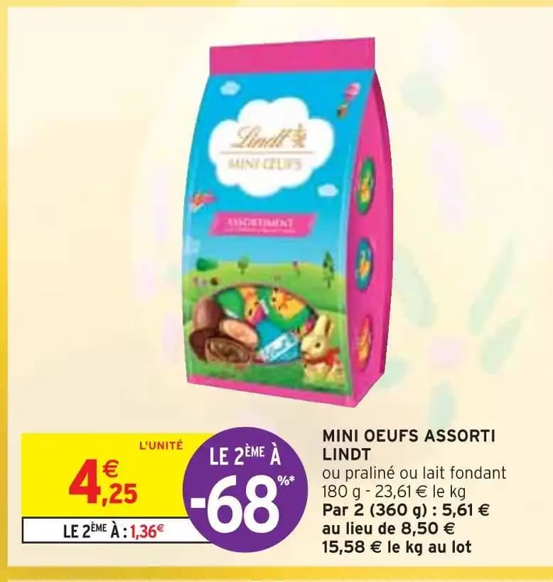LINDT MINI OEUFS ASSORTI