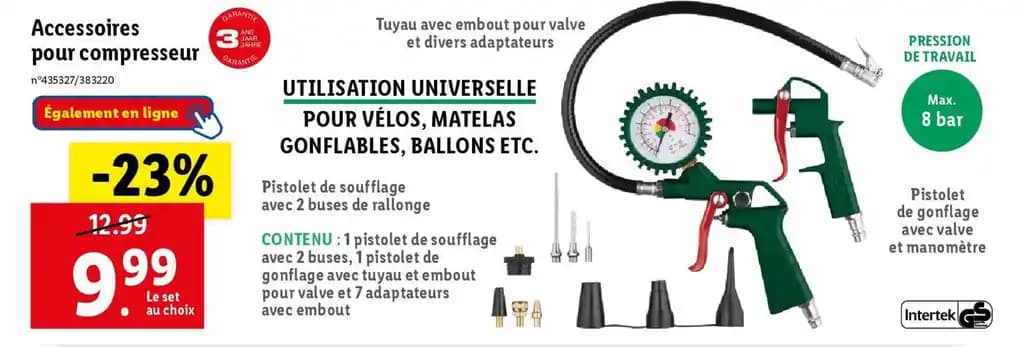 Accessoires pour compresseur