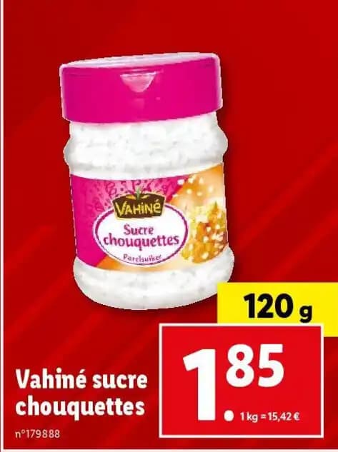 Vahiné sucre chouquettes
