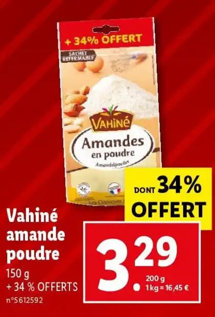 Vahiné amande poudre