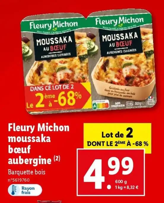 Fleury Michon moussaka bœuf aubergine (2)