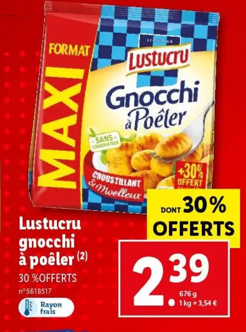 Lustucru gnocchi à poêler (²)