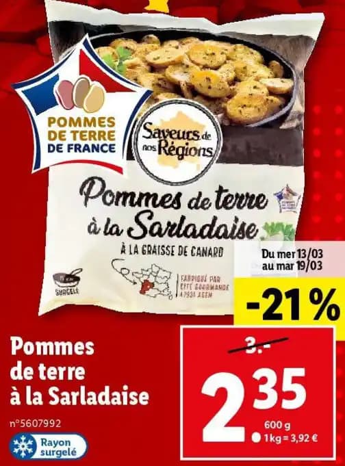 Pommes de terre à la Sarladaise