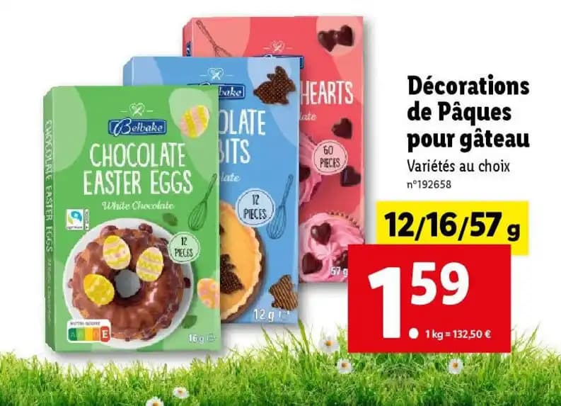 Décorations de Pâques pour gâteau