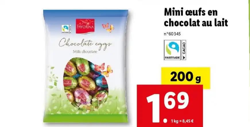Mini ceufs en chocolat au lait