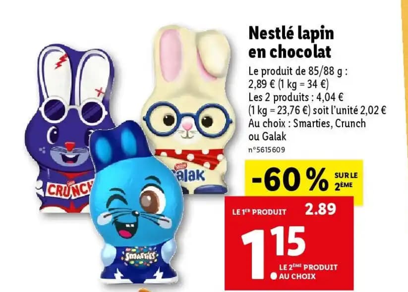 Nestlé lapin en chocolat