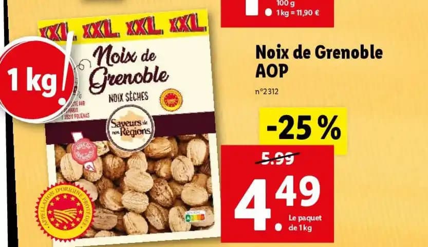 Noix de Grenoble AOP
