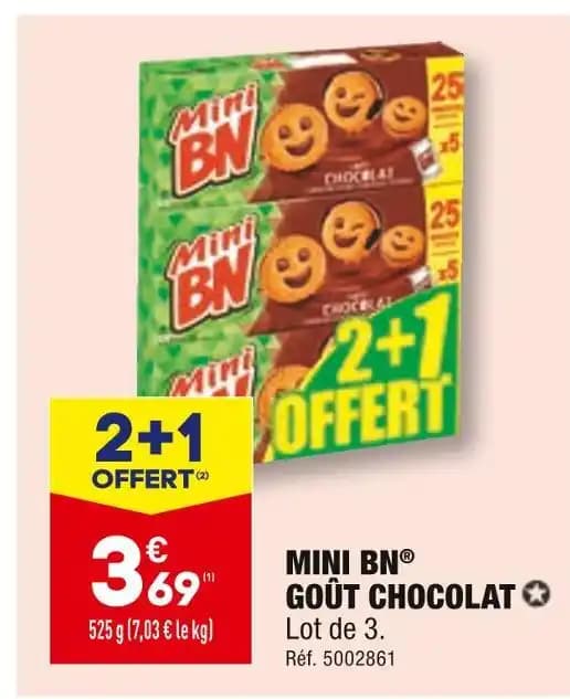 MINI BN MINI BN GOÛT CHOCOLAT