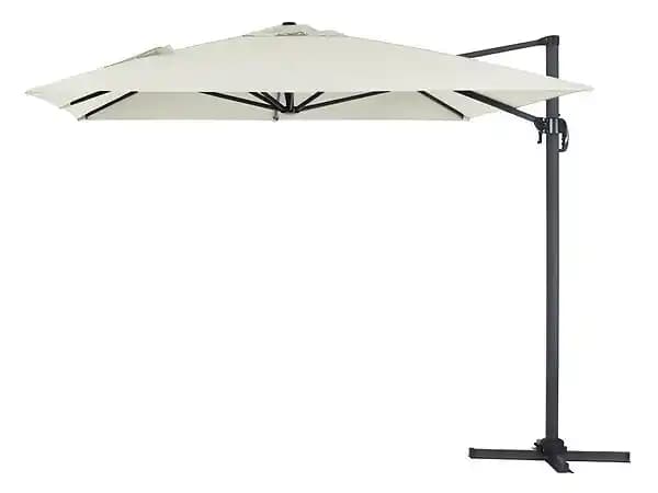 Parasol jardin déporté Alu Sun 4 - Rectangle - 3 x 4 m - Ecru