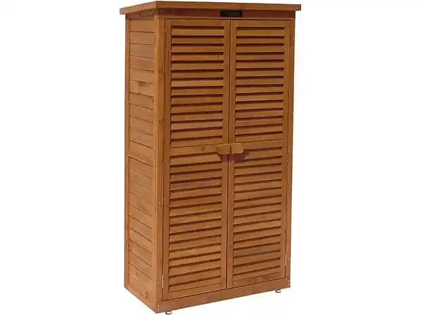 Armoire de jardin Space - 87 x 46.5 x 160 cm - Marron