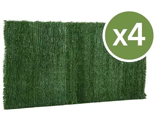Lot de 4 Haies artificielles - 150 x 300 cm