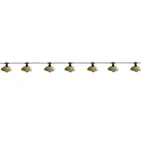 Guirlande lumineuse extérieur COTTAGE Beige Polyrotin 5.70m