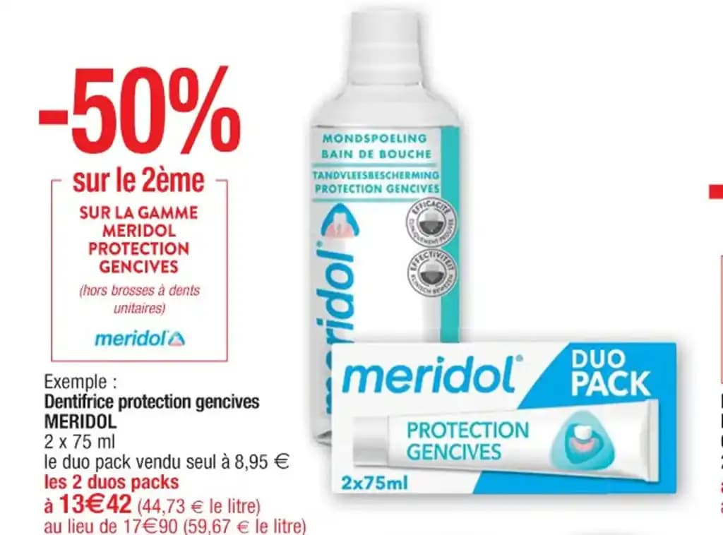 Dentifrice protection gencives MERIDOL
