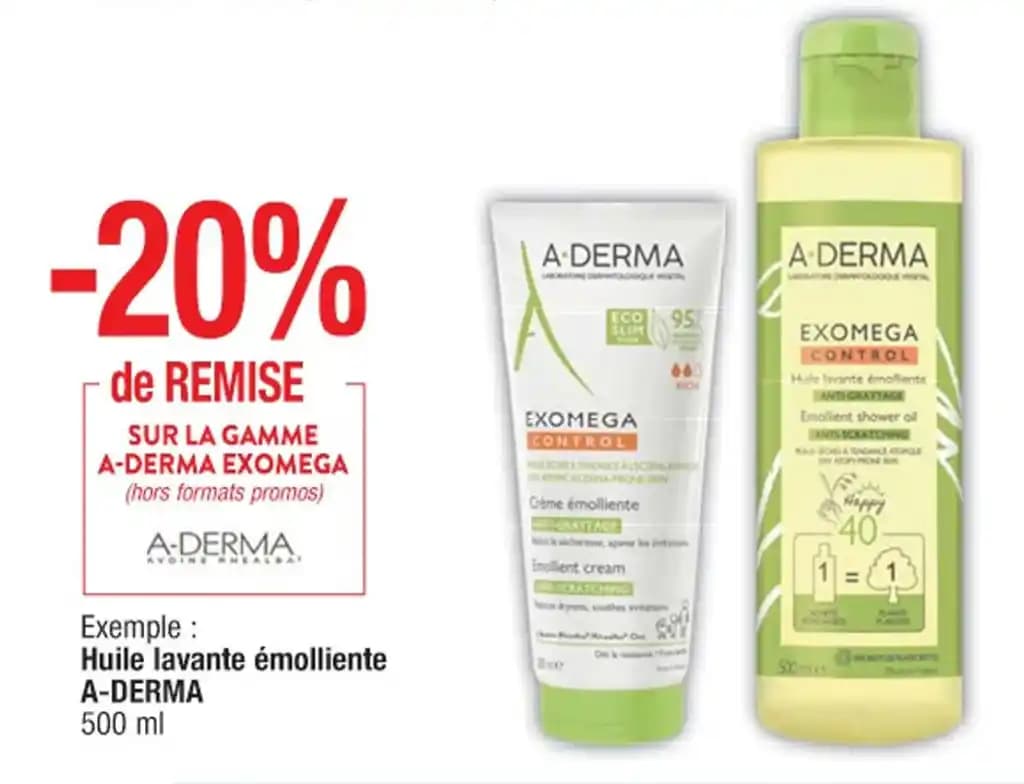 Huile lavante émolliente A-DERMA 500 ml