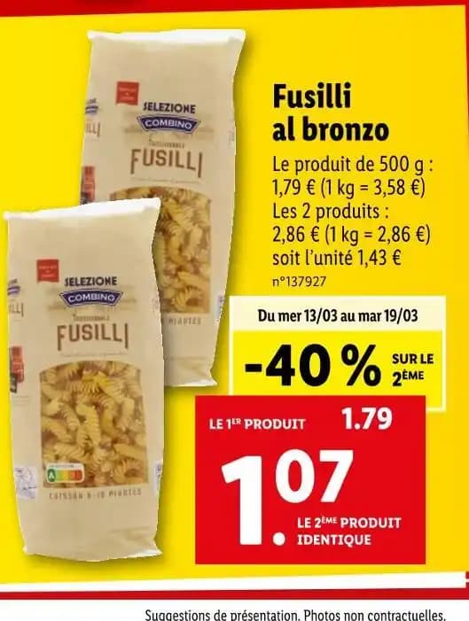COMBINO Fusilli al bronzo