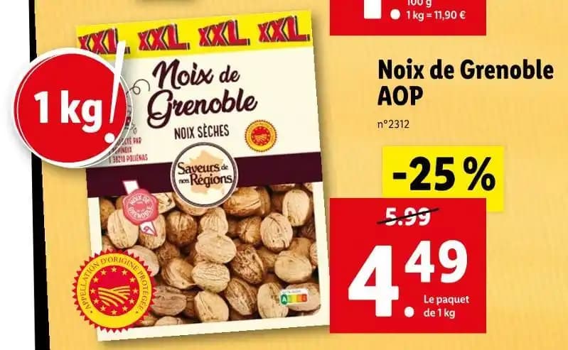 Saveurs de nos Régions Noix de Grenoble AOP