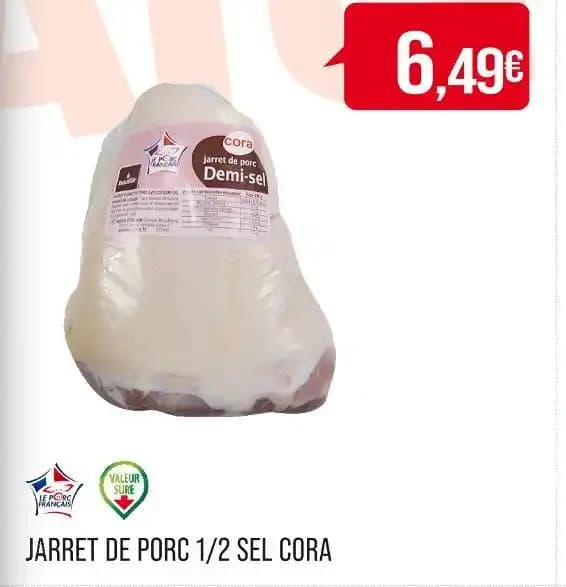CORA JARRET DE PORC 1/2 SEL