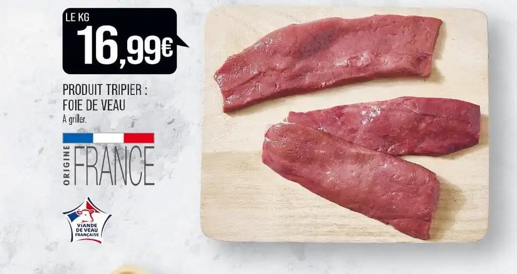 PRODUIT TRIPIER : FOIE DE VEAU
