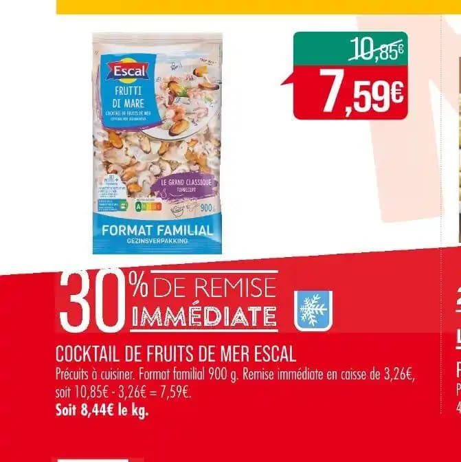 ESCAL COCKTAIL DE FRUITS DE MER