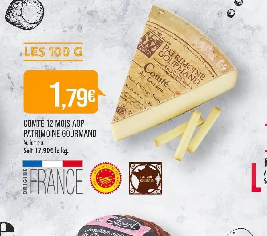 PATRIMOINE GOURMAND COMTÉ 12 MOIS AOP