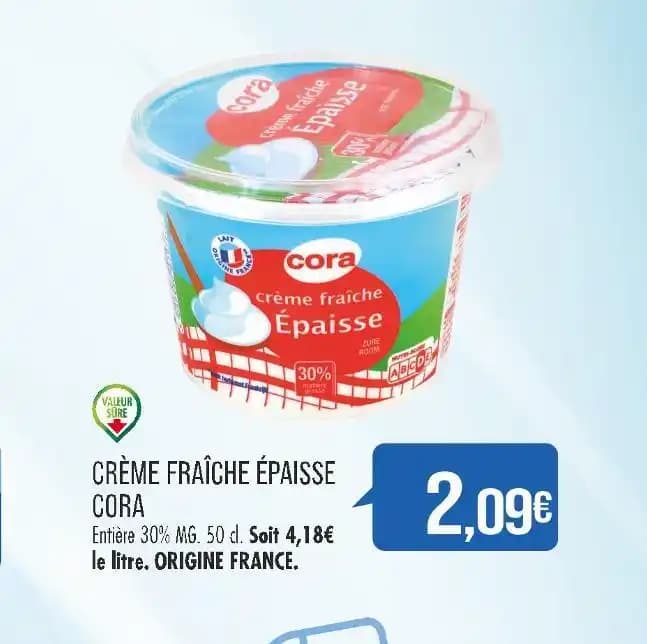 CORA CRÈME FRAÎCHE ÉPAISSE