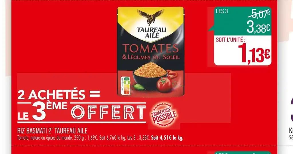 TAUREAU AILE RIZ BASMATI 2’