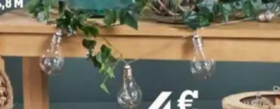 LA GUIRLANDE SOLAIRE 10 LEDS 4,8 M Polyéthylène.