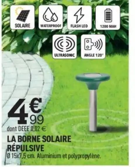 LA BORNE SOLAIRE RÉPULSIVE