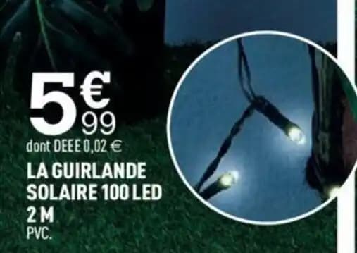 LA GUIRLANDE SOLAIRE 100 LED