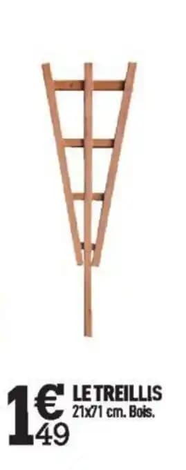 LE TREILLIS 21x71 cm. Bois.