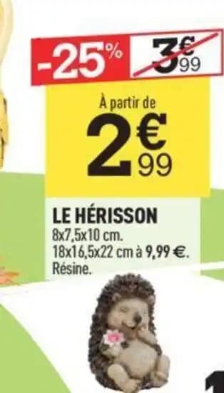 LE HÉRISSON 8x7,5x10 cm