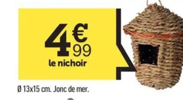 le nichoir 013x15 cm. Jonc de mer.