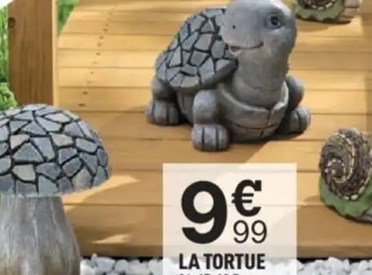 LA TORTUE 24x17x18,5 cm. Résine.