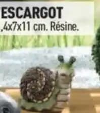 L'ESCARGOT 11,4x7x11 cm. Résine.