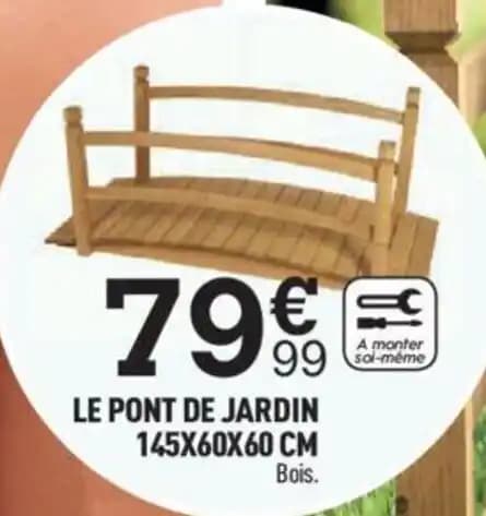 LE PONT DE JARDIN 145X60X60 CM Bois.