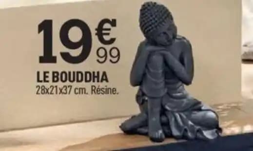 LE BOUDDHA 28x21x37 cm. Résine.