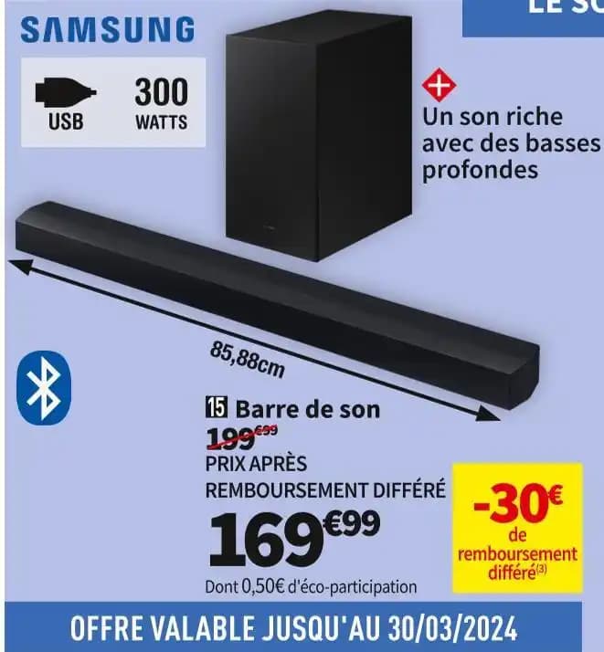 SAMSUNG BARRE DE SON HW-C450