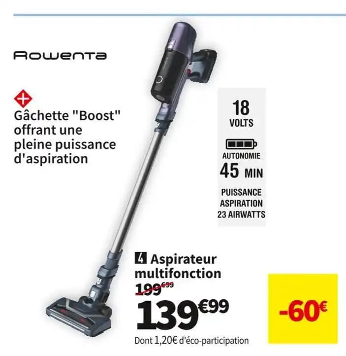 ROWENTA ASPIRATEUR MULTIFONCTION RH6837WO