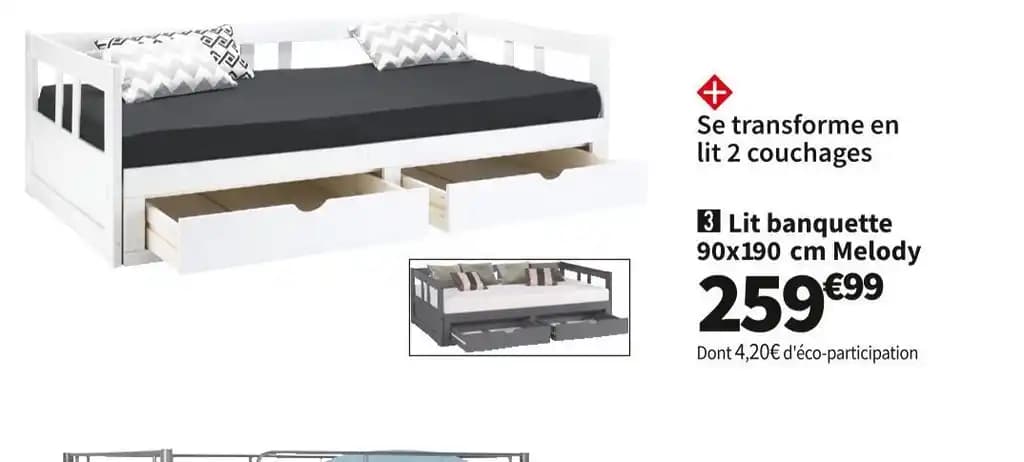 LIT DIVAN 90 CM MELODY 2