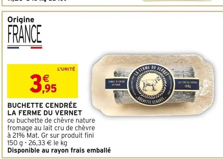 LA FERME DU VERNET BUCHETTE CENDRÉE