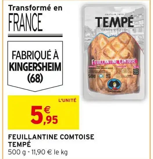 TEMPÉ FEUILLANTINE COMTOISE