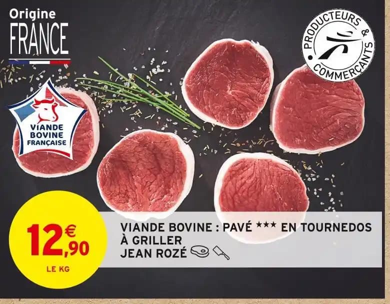 JEAN ROZÉ VIANDE BOVINE : PAVÉ EN TOURNEDOS À GRILLER