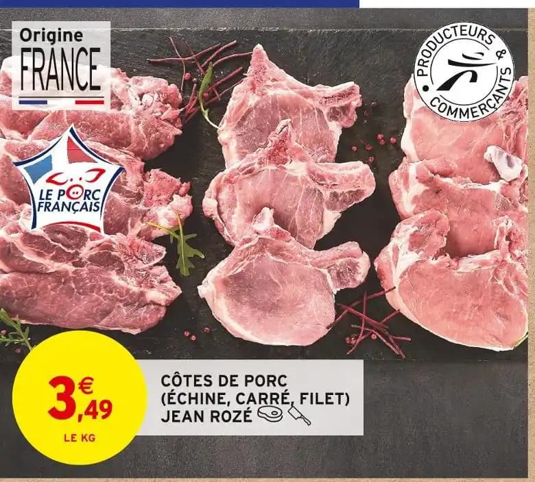 JEAN ROZÉ CÔTES DE PORC (ÉCHINE, CARRÉ, FILET)