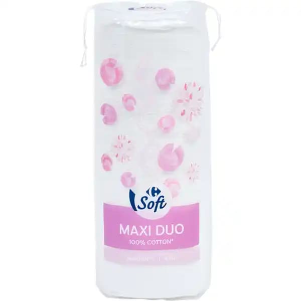 CARREFOUR SOFT Cotons à démaquiller Maxi Duo
